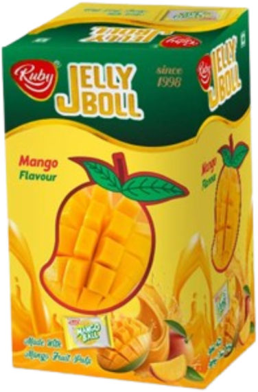 Ruby Jelly Boll Mango Flavor Box